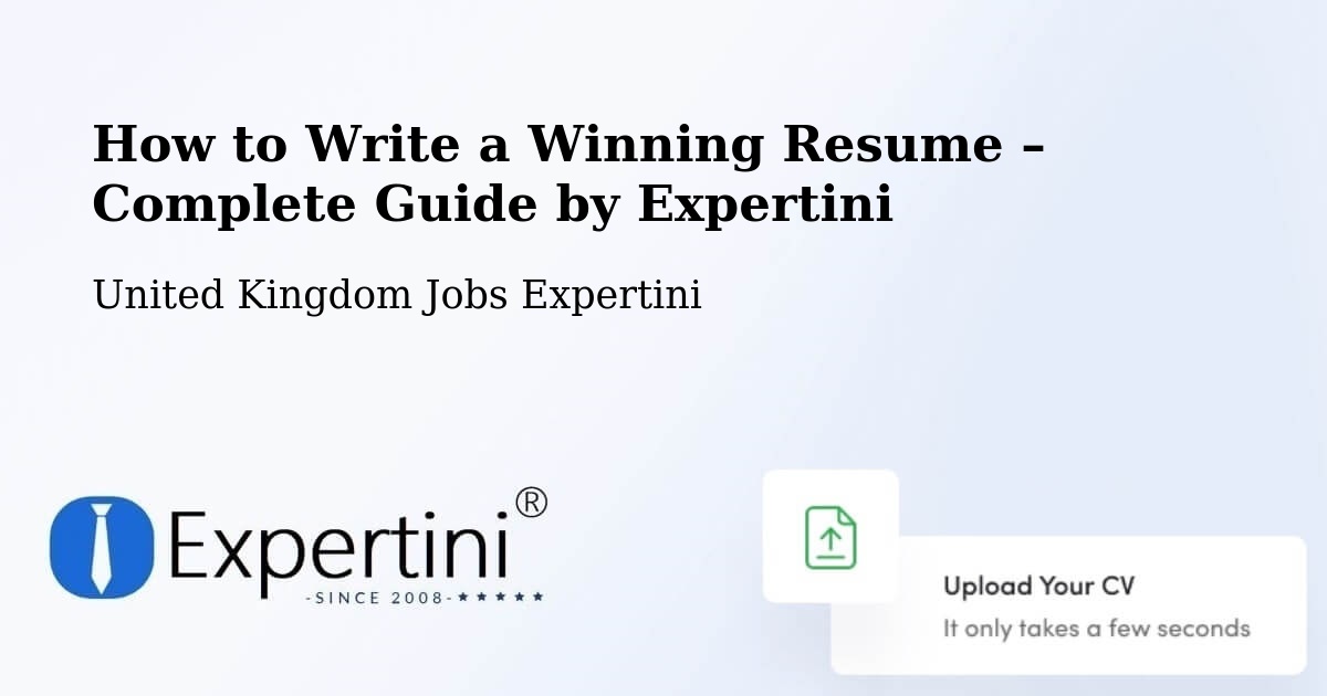 Resume Writing Guide for Job Seekers – Arnside - Arnside, United Kingdom Jobs Expertini