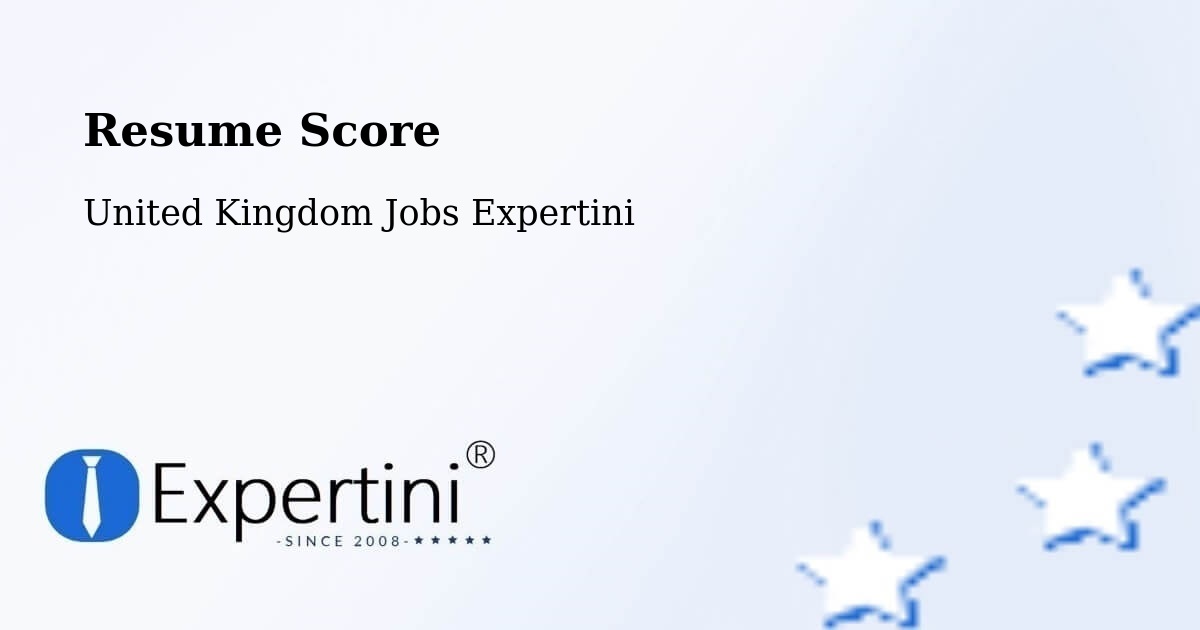 Resume Score & Job Description Match Tool – Arnside - United Kingdom Jobs Expertini